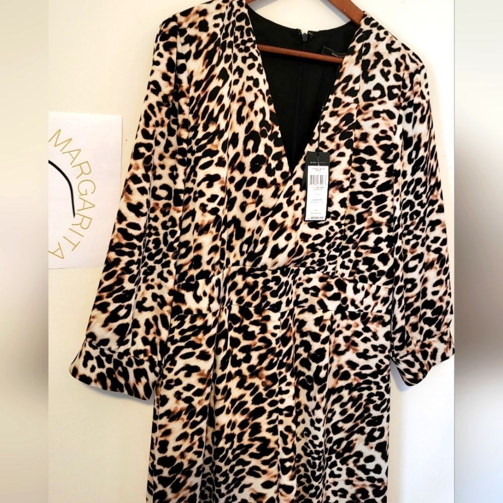 BCBGMaxAzria jumpsuit animal print L